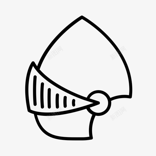 骑士盔甲头盔图标svg_新图网 https://ixintu.com 中世纪 历史 头盔 盔甲 骑士