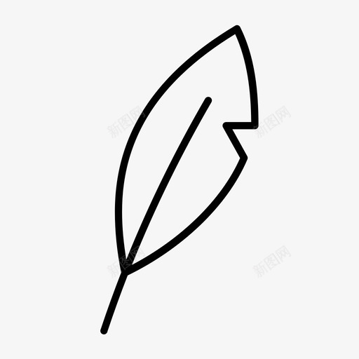 羽毛笔绘画羽毛图标svg_新图网 https://ixintu.com 书写 教育 笔 绘画 羽毛 羽毛笔