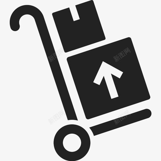 手推车箱子送货图标svg_新图网 https://ixintu.com up 手推车 箱子 轮子 送货