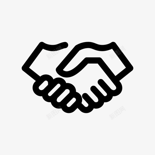 握手协议交易图标svg_新图网 https://ixintu.com 交易 伙伴关系 协议 握手 条约 研究