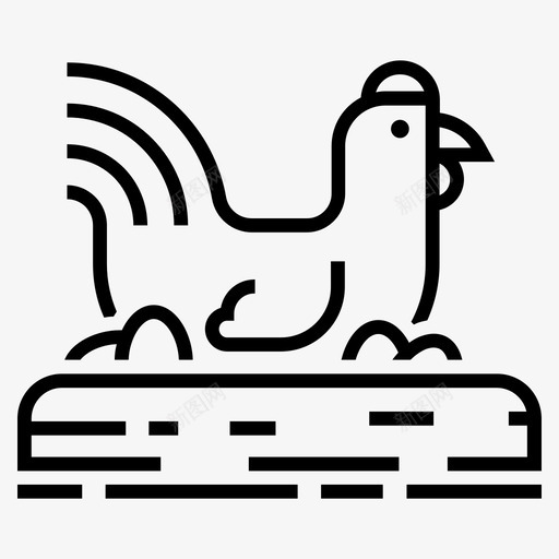 鸡蛋农场图标svg_新图网 https://ixintu.com 农业i 农场 巢 蛋 鸡