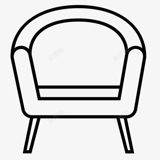 沙发装饰家具图标svg_新图网 https://ixintu.com 家具 家居 沙发 沙发系列 装饰