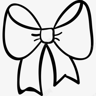 婚礼蝴蝶结圣诞节手绘婚礼图标图标