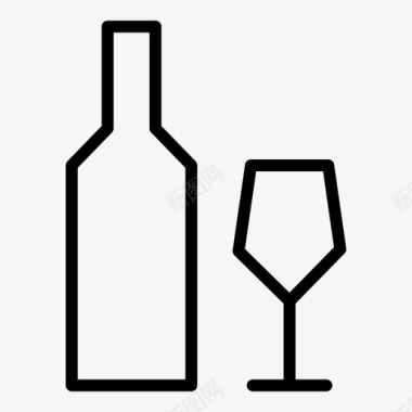 酒酒吧瓶子图标图标