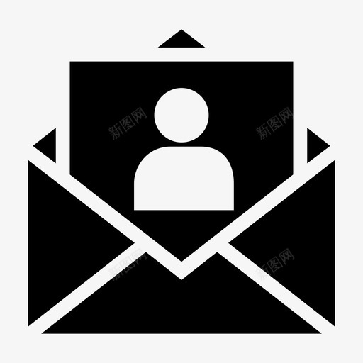 电子邮件联系人信件图标svg_新图网 https://ixintu.com 信件 消息 用户 电子邮件 电子邮件字形 联系人