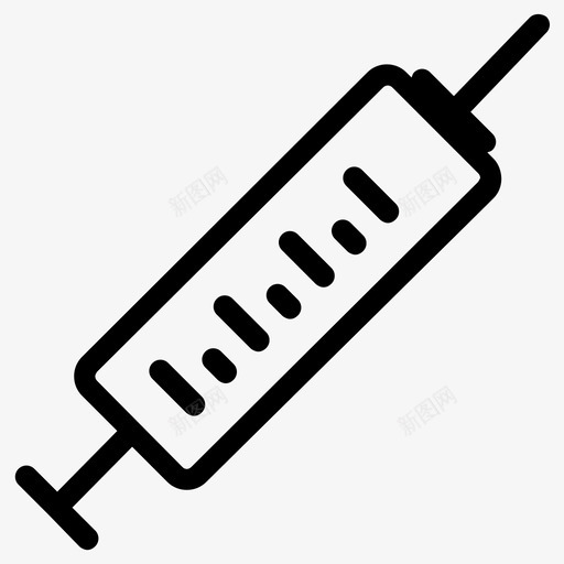 注射药物类固醇图标svg_新图网 https://ixintu.com 医疗保健1号线 注射 注射器 疫苗接种 类固醇 药物