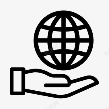 全球业务全球国际图标图标
