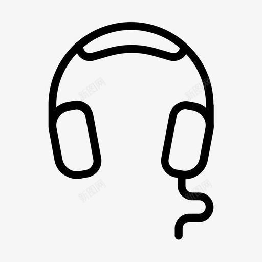 耳机游戏音乐图标svg_新图网 https://ixintu.com 声音 游戏 耳机 音乐