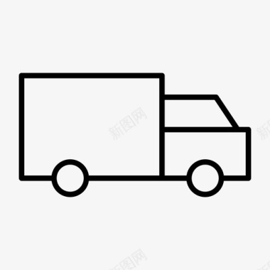卡车交货装运图标图标