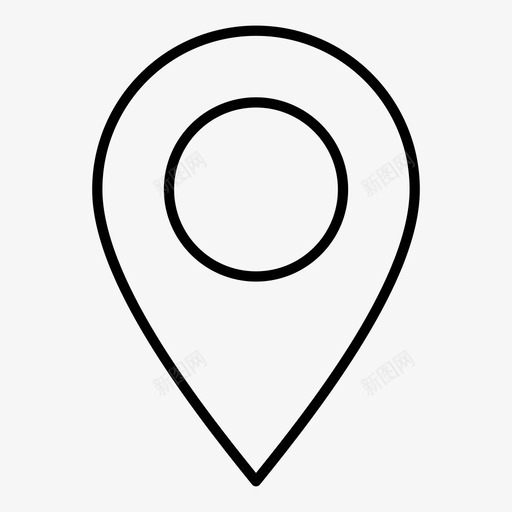 占位符gps地图图标svg_新图网 https://ixintu.com gps pin 占位符 地图