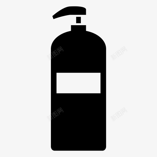 肥皂分配器浴室瓶子图标svg_新图网 https://ixintu.com 塑料 洗发水 浴室 瓶子 肥皂分配器