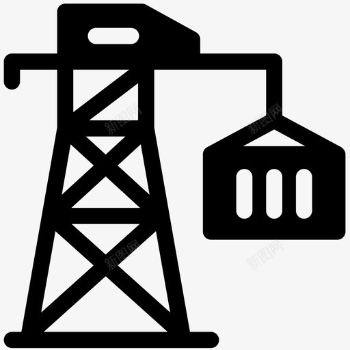 海运货物集装箱图标svg_新图网 https://ixintu.com 交货 商务电子商务物流 海运 联运 货物 集装箱