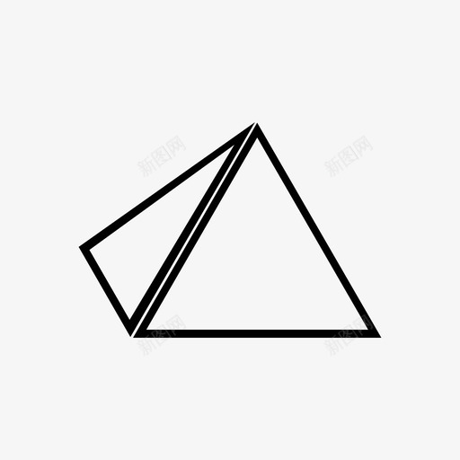 金字塔埃及三角形图标svg_新图网 https://ixintu.com 三角形 埃及 金字塔