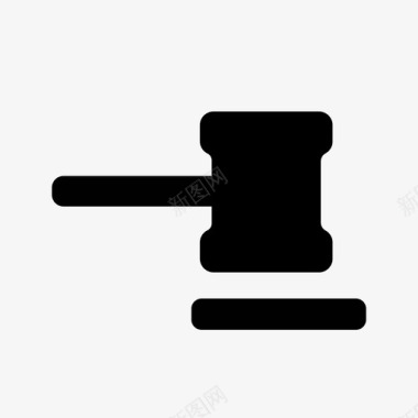 锤子司法法律图标图标