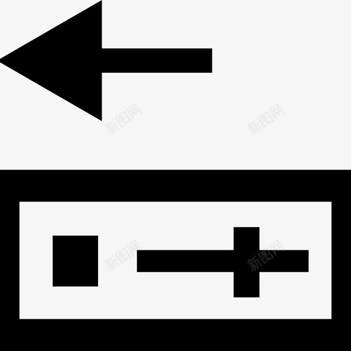 向左滑动滑动控制滑块图标svg_新图网 https://ixintu.com 向左滑动 滑动控制 滑块 要滑动 音量减小