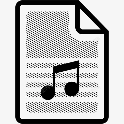 音频文件文件格式mp3图标svg_新图网 https://ixintu.com mp3 wav 带符号的文件格式 文件格式 音乐 音频文件