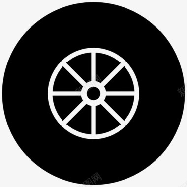 方向盘商用轮胎图标图标