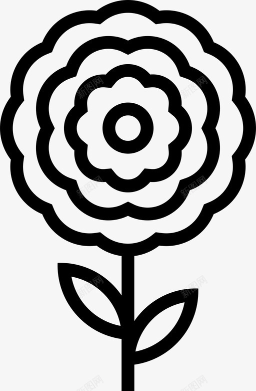 花自然春天图标svg_新图网 https://ixintu.com 春天 简单的花 自然 花