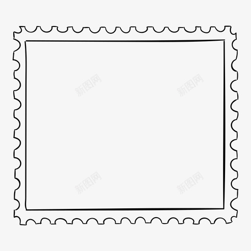 邮票邮件标记图标svg_新图网 https://ixintu.com 标记 邮件 邮寄 邮票