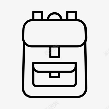 书包背包学生图标图标
