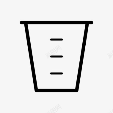 塑料杯空杯量杯图标图标