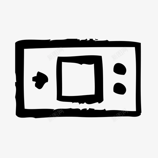 游戏机设备电子图标svg_新图网 https://ixintu.com 小工具 游戏机 电子 硬件 草图 设备
