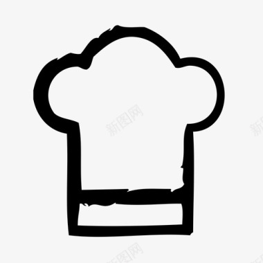 烹饪帽酒吧自助餐厅图标图标