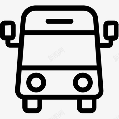 公交线路汽车巴士长途汽车图标图标
