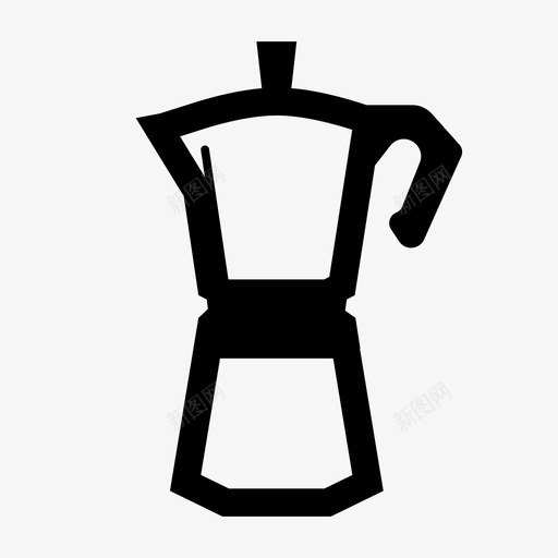 咖啡壶咖啡咖啡机图标svg_新图网 https://ixintu.com 咖啡 咖啡壶 咖啡机 水壶 莫卡壶