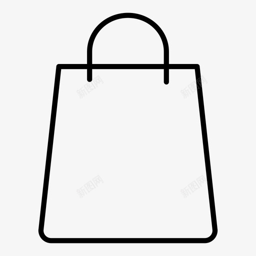 包时尚纸袋图标svg_新图网 https://ixintu.com 包 时尚 纸袋 购物袋 钱包