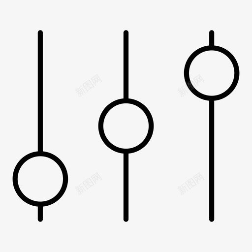 级别控制首选项图标svg_新图网 https://ixintu.com 控制 级别 设置 调整 首选项