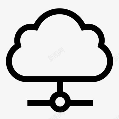 云存储云已连接图标图标
