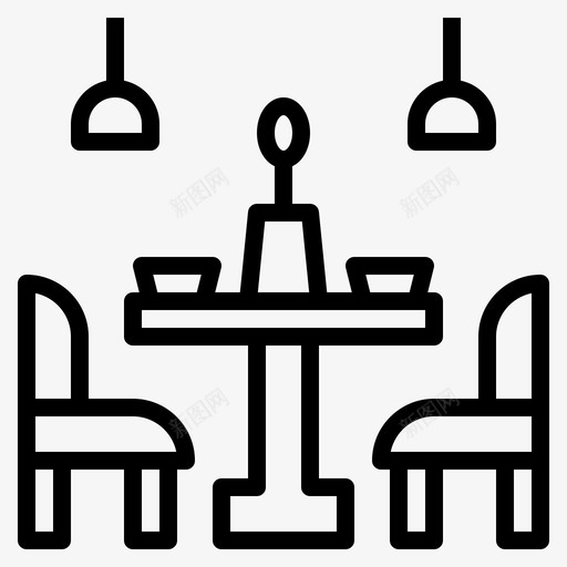 晚餐自助餐厅食堂图标svg_新图网 https://ixintu.com 家居装饰 晚餐 约会 自助餐厅 食堂 餐厅