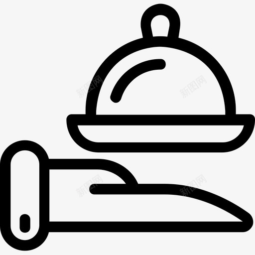 拼盘食物餐厅图标svg_新图网 https://ixintu.com 拼盘 服务 服务盘 酒店平滑线图标 食物 餐厅