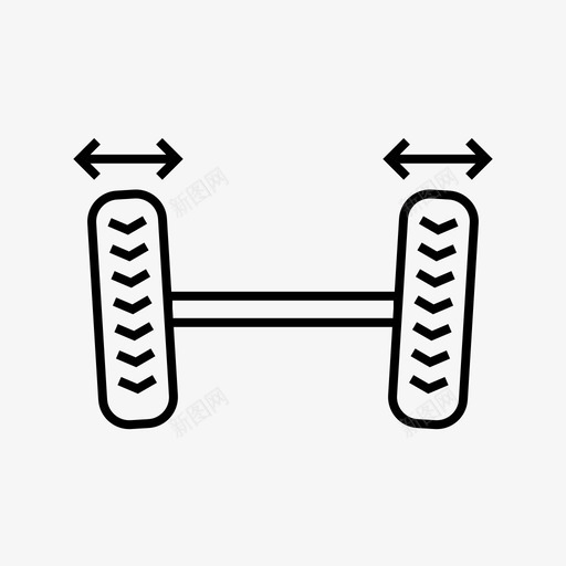 车轴定位汽车维修图标svg_新图网 https://ixintu.com 服务 汽车 汽车服务 维修 车轴定位