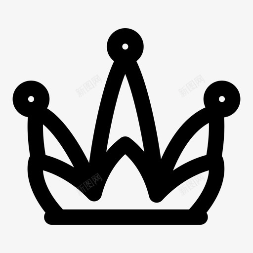 王冠公主图标svg_新图网 https://ixintu.com 公主 王冠