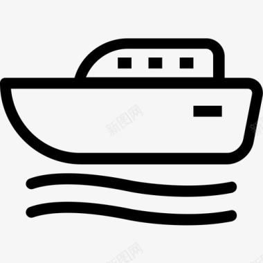 汽船轮船车辆图标图标