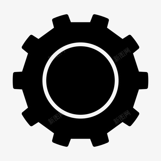 齿轮设置符号图标svg_新图网 https://ixintu.com 符号 设置 齿轮