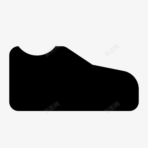 鞋类经典舒适图标svg_新图网 https://ixintu.com 经典 舒适 衣服和配件实心图标 鞋 鞋类