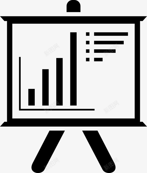 演示分析条形图图标svg_新图网 https://ixintu.com 业务 分析 图表 条形图 演示