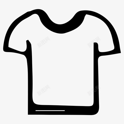 T恤衣服手绘图标svg_新图网 https://ixintu.com T恤 手绘 衣服