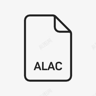 alac文件音频文件扩展名图标图标