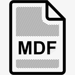 MDFmdf文件扩展名格式图标高清图片