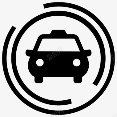 出租车出租车服务基础设施2图标图标