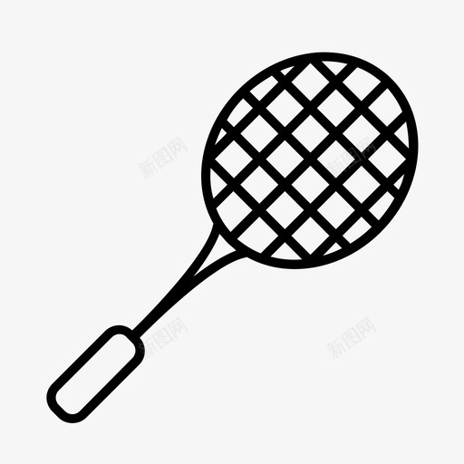 网球拍锻炼运动图标svg_新图网 https://ixintu.com 网球拍 运动 锻炼