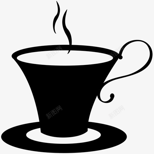 热咖啡饮料涂鸦图标svg_新图网 https://ixintu.com 涂鸦 涂鸦咖啡馆 热咖啡 茶杯 饮料