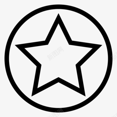 明星徽章最爱图标图标
