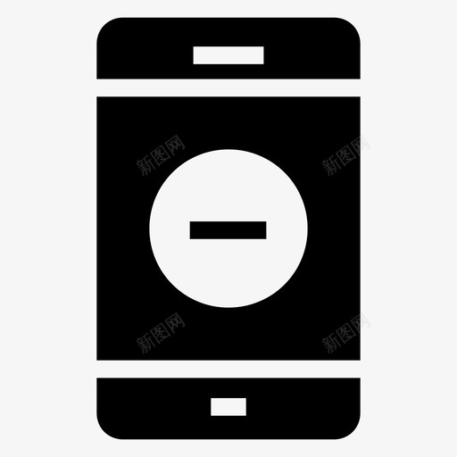 移动手机iphone图标svg_新图网 https://ixintu.com iphone 删除 手机 智能手机 移动 移动功能字形