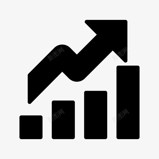 增长图表利润图标svg_新图网 https://ixintu.com 利润 图表 增长 收入 银行业务