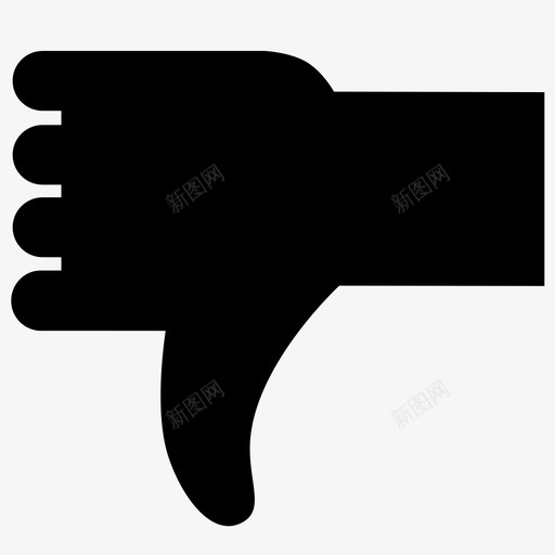 大拇指朝下不好被拒绝图标svg_新图网 https://ixintu.com 不喜欢 不好 大拇指朝下 投反对票 拒绝 被拒绝